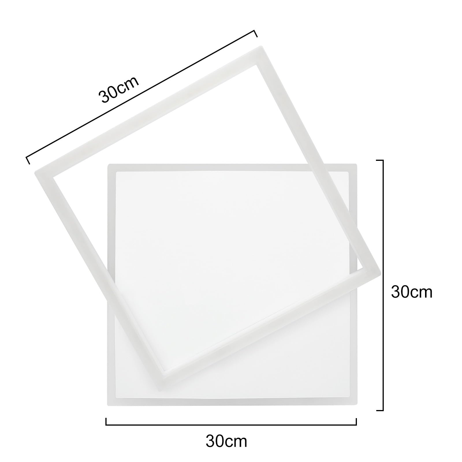 ZMH lampada da soffitto LED soggiorno - camera da letto lampada dimmerabile con telecomando 42W lampada da soggiorno lampada da cucina design moderno quadrata bianca in acrilico