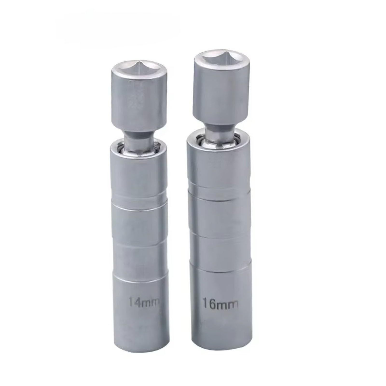 Llave De Bujía 2 Uds Enchufe De Bujías Automotrices 14mm 16mm Herramienta Extracción Giratoria Herramientas Instalación De Enchufe De Bujías Magnéticas