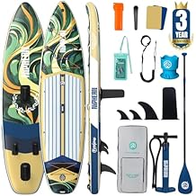 Niphean (Extra Large) Inflatable Paddle Board, SUP for 2+1 People/Family 500lbs Capacity Stand Up Paddle Board with SUP Acc