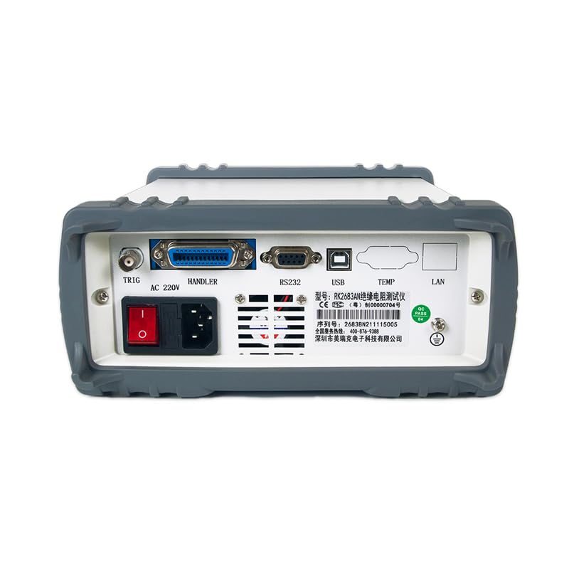 RK2683AN Insulation Resistance Tester Resistance Range 10kΩ-10TΩ Voltage 1000V Standard USB RS232 Communication Interface