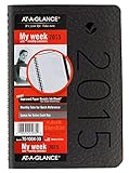 AT-A-GLANCE Weekly and Monthly Planner 2015, Contemporary, 4.88 x 8 Inch Page Size, Gray (70-100X-30)