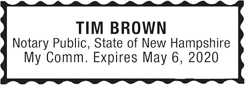 Miniatura 2 de MaxMark Sello de notario para el estado de New Hampshire - Sello autoentintado