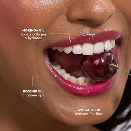 Image of Kiro PH-Play Color Changing Lip & Cheek Oil - Raspberry Ripple, 5.5ml | Hydrating, Skin Brightening, Reduce Fine Lines | Non-Sticky, Non Greasy | Skin Care Infused with Moringa, Rosehip & Avocado Oils