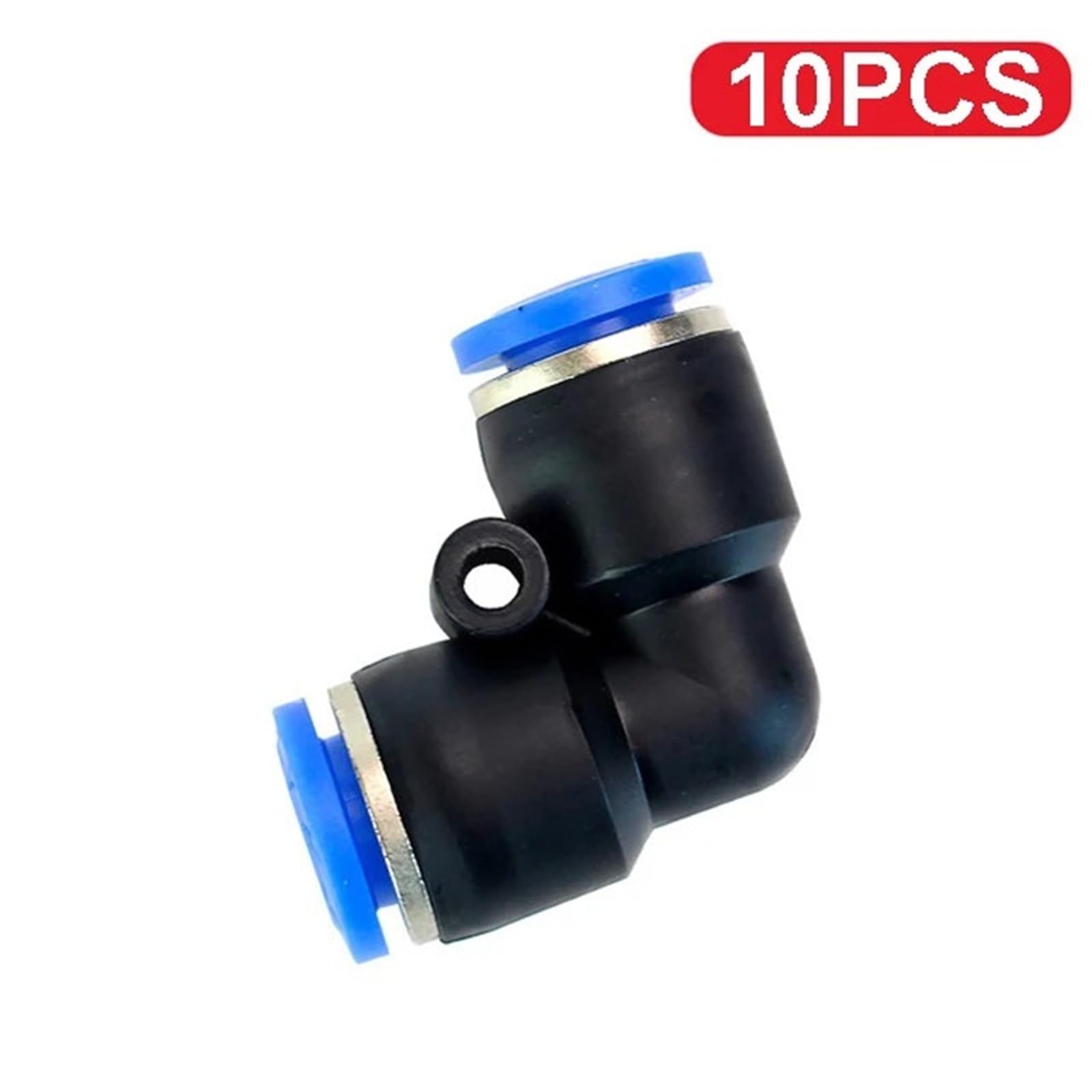 Conector de Tubo de Conector neumático, Manguera de Agua de liberación de Tubo, Conectores PV de plástico de 4/6/8/10/12/14mm, 1 Uds.(PV-10PCS,8mm)