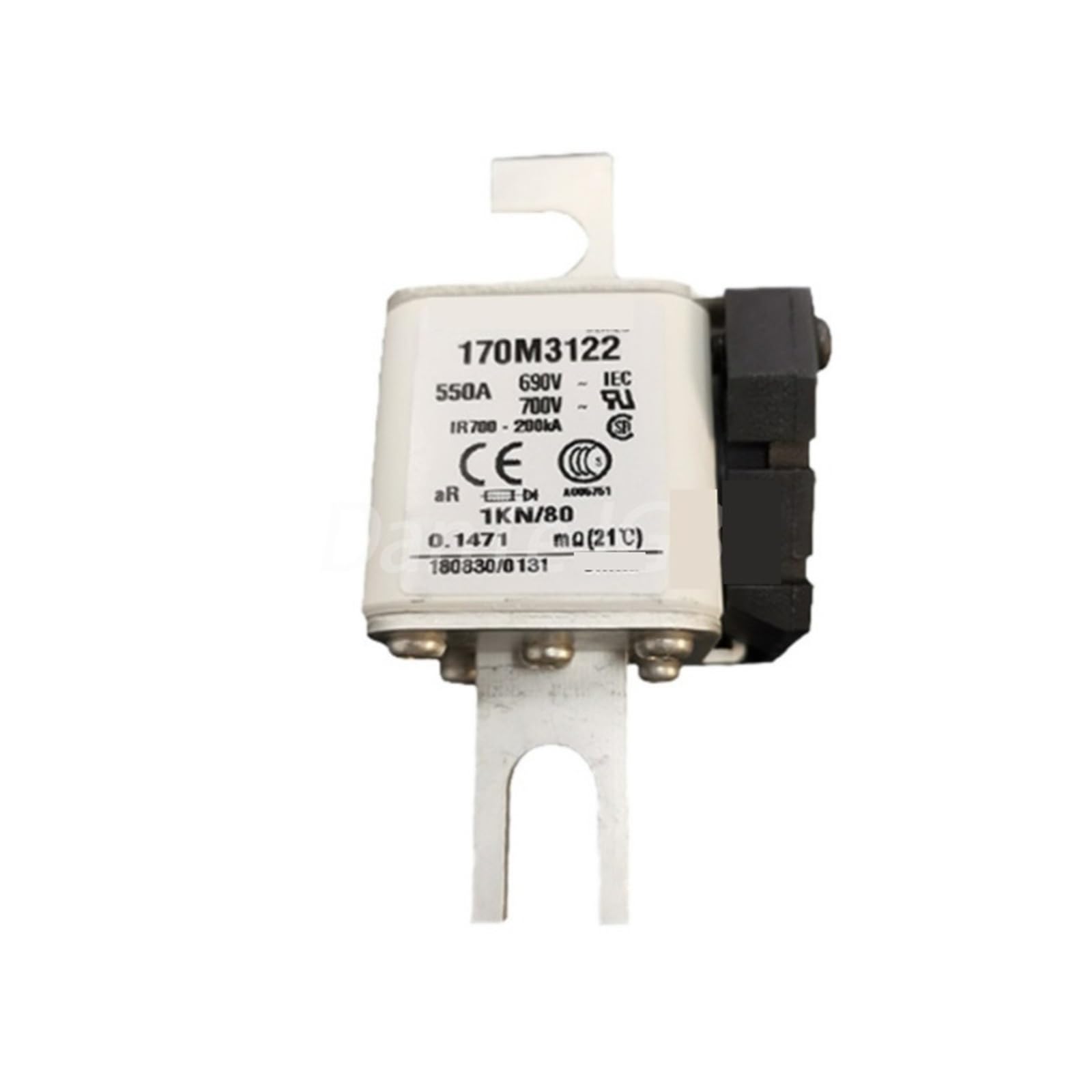 Fusible 170M3122 de rechange pour protection de puissance industrielle