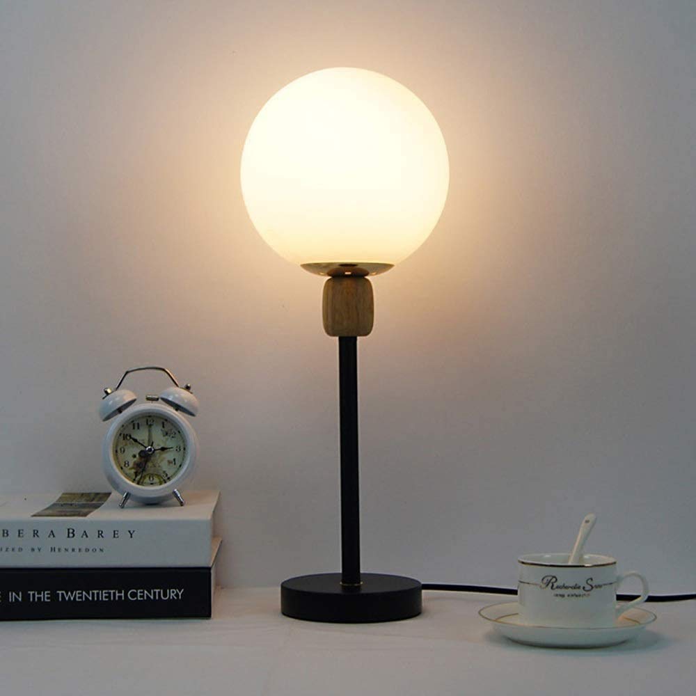 Lampe de table E27 LED spirale noire pour chambre et bureau