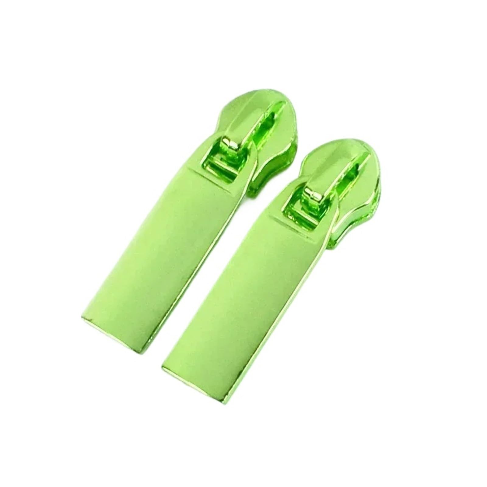 Universaler Reißverschluss, 5# Reißverschlussschieber, 5 Stück, Nylon-Zugköpfe, Ersatz-Reparatur-Sets, DIY-Handwerk, Nähzubehör, Taschen, Jacken-Hardware(Green)