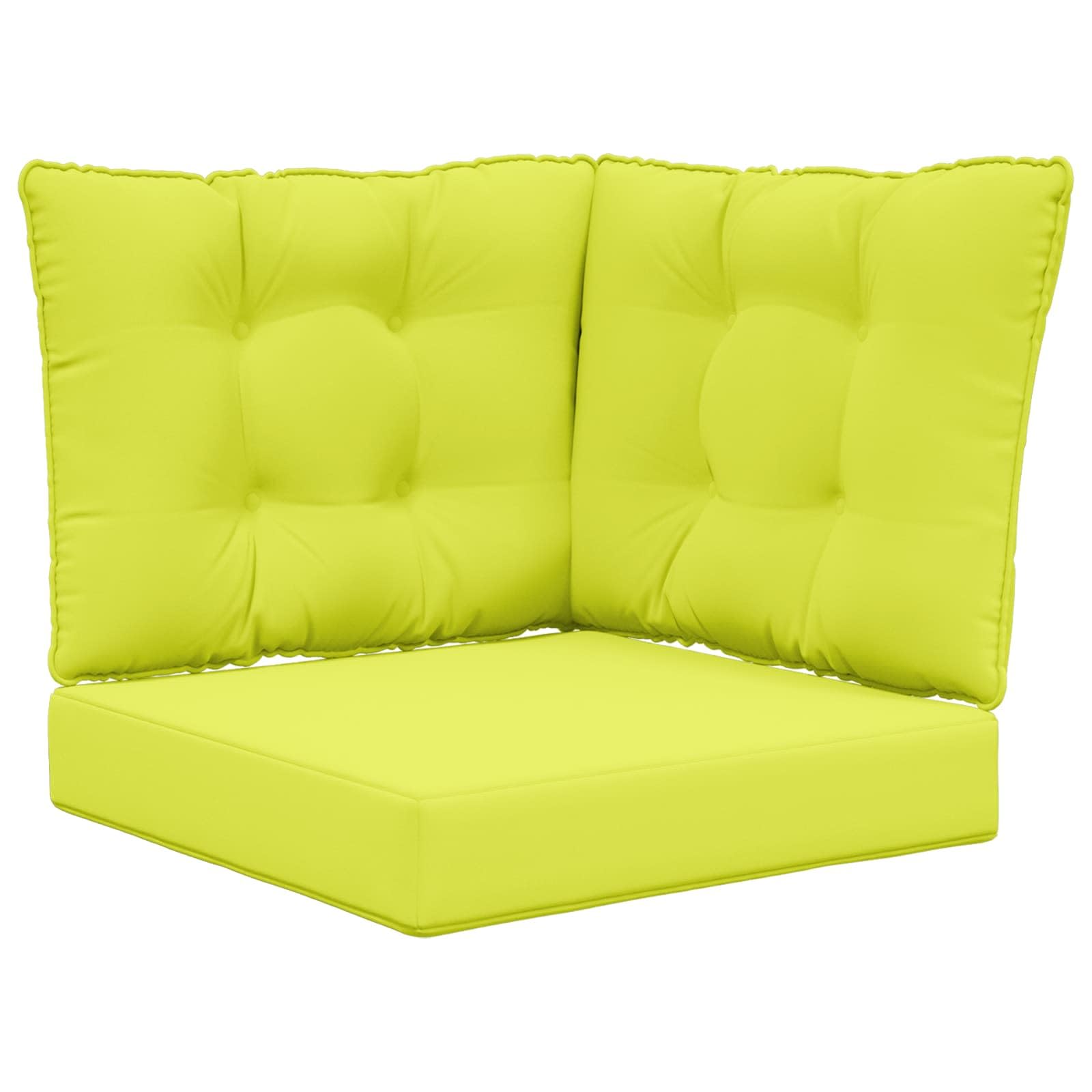 Coussin de canapé d'extérieur vert fini les fesses qui glissent