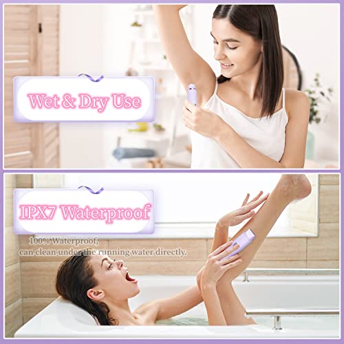 MIITO-Bikini-Trimmer-Electric-Hair-Removal-for-Women-2-in-1-Rechargeable-Lady-Shaver-Pubic-Hair-Groomer-Body-Razor-Painless-IPX7-Waterproof