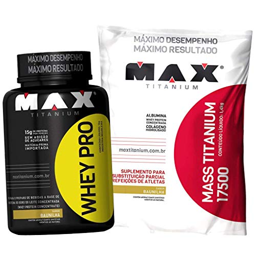 Combo Whey Proten Pro + Hipercalorico Mass Max Titanium