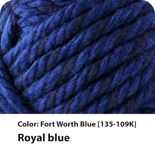 Image of Lion Brand Yarn Hometown Yarn, Super-Bulky Yarn for Knitting, Crocheting, and Crafting, 3 Pack, Fort Worth Blue | Super Bulky Acrylic Fiber for Warm Crochet Blankets, Knit Winter Hats, Chunky Cardigans, Soft Scarves, Weaving