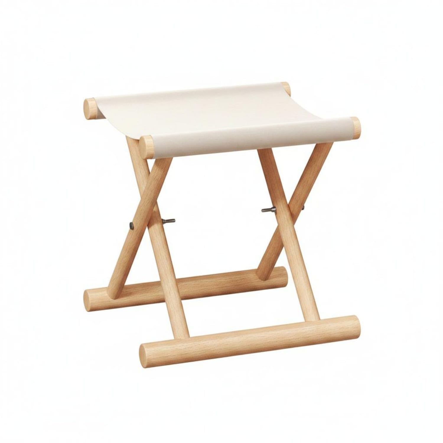 Foldable Wooden Stool Solid Wood Folding Wooden Stool Compact Shoe Change Bench for Fishing, Entryway, White | Home & Garden | Kids & Teens at Home | Furniture | Stools-image-34