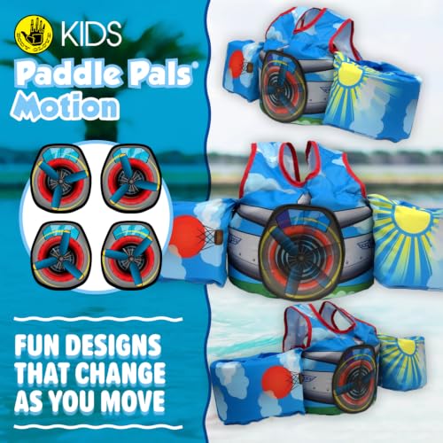 Image of Body Glove Paddle Pals Learn to Swim Life Vest, 33-55 lbs | U.S. Coast Guard approved learn-to-swim aid, Type III child's PFD for recreational boating; perfect for pools, lakes, beaches