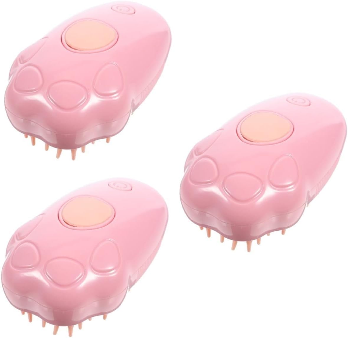 POLGDW 1 Set Cat Steam Massage Brush Hair Steamer Cat Brush Pets Pet Bath Massage Brush Steam Brush for Cats Dog Brush for Bath Cat Massage Brush De-Floating Hair Removal Brush Pink