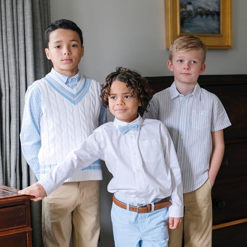 Hope & Henry Boys' V-Neck Sweater Vest2