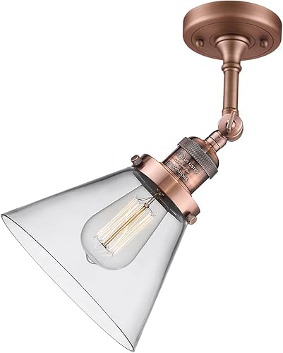 Miniatura 5 de Innovations Aplique de pared LED de transición 203-AC-G42-LED de Franklin Restoration Collection en acabado de cobre,