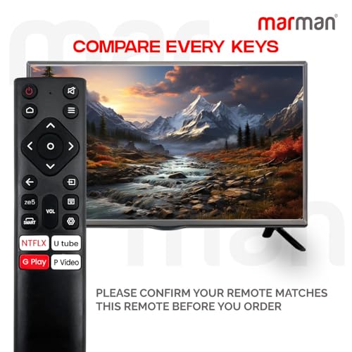 Image of marman Compatible with Nokia Smart Tv Remote Control Suitable for FHD UHD OLED Television Without Voice Command - Match Exactly with Existing Remote Key by Key for Better Performance