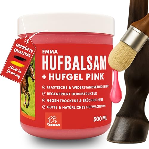 Grasa para cascos de caballos con brillo 500ml rosa con aceite de laurel I ungüento para cascos I bálsamo para cascos sanos I cura de cascos contra cascos secos I cuidado I ungüento de laurel caballo