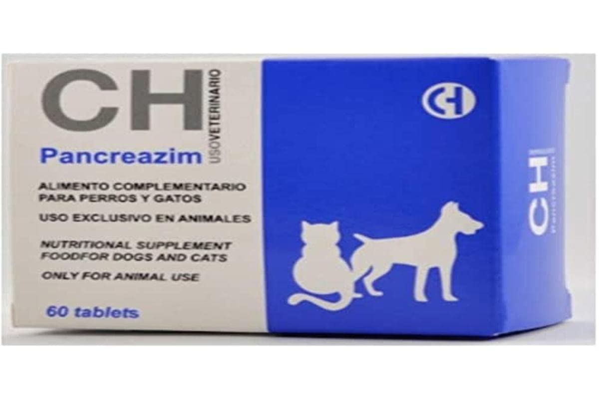 PANCREAZIM para Problemas Digestivos Gatos y Perros - 60 Comprimidos (08166)