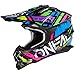O'NEAL | Casco de Motocross | MX | Carcasa de ABS, Norma de Seguridad ECE 22.06, Aberturas de ventilación para una refrigeración óptima | Casco 2SRS Glitch V.23 | Adulto | Multi | Talla M (57/58 cm)