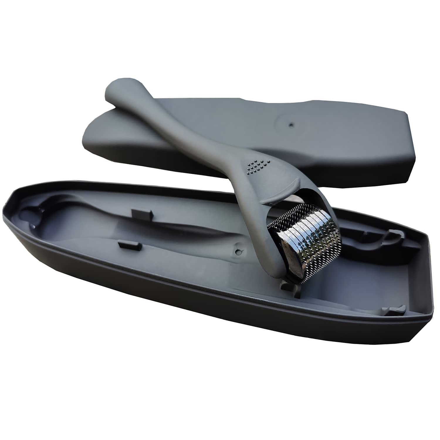 Rollnewskin Beard Derma Roller Microneedle Roller 0.5mm for Face Body Beard Hair Growth, 540 Titanium Micro Needles Roller for Home Use