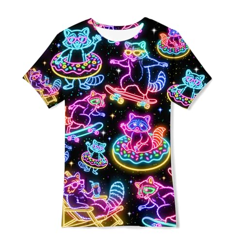 Image of uideazone Tshirts for Boys Kids Short Sleeve T-Shirt 3D Graphic Tee Shirts Tops Clothes 4-16 Years