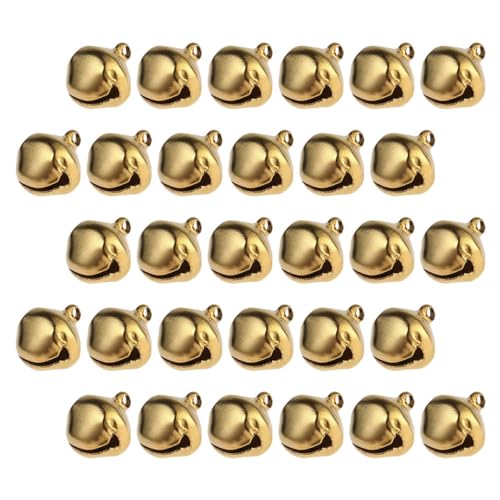 Happyyami 200Pcs Christmas Bells DIY Accessories Craft Bells for Holiday Decorations Lightweight Iron Jingle Bells for Wreaths Parties and Festive Ornament Projects
