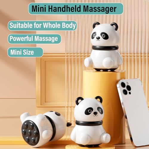 Mini masseur portable panda blanc idée cadeau relaxation - 3