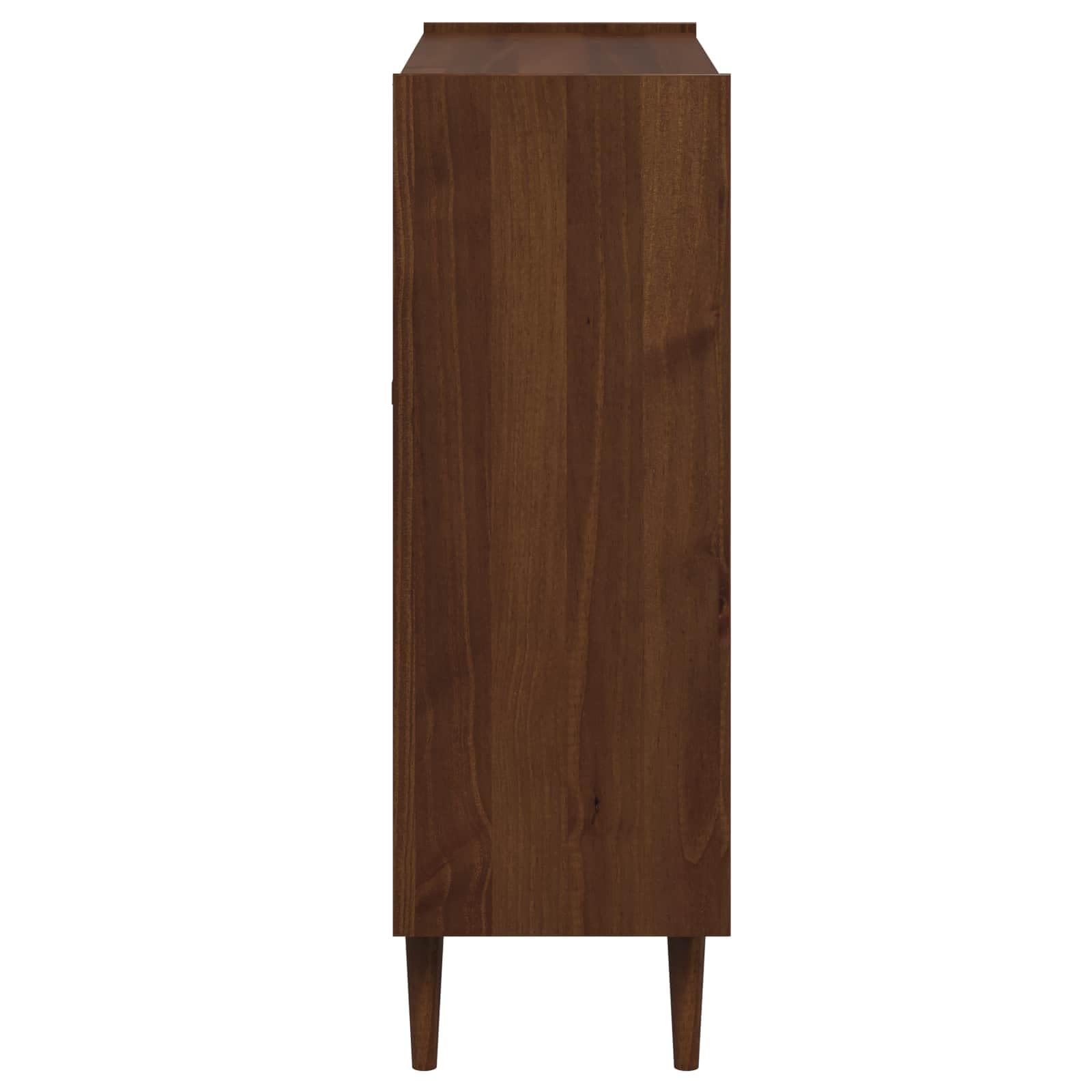 Credenza Bilbao con anta scorrevole in vetro, caramello scuro, 104