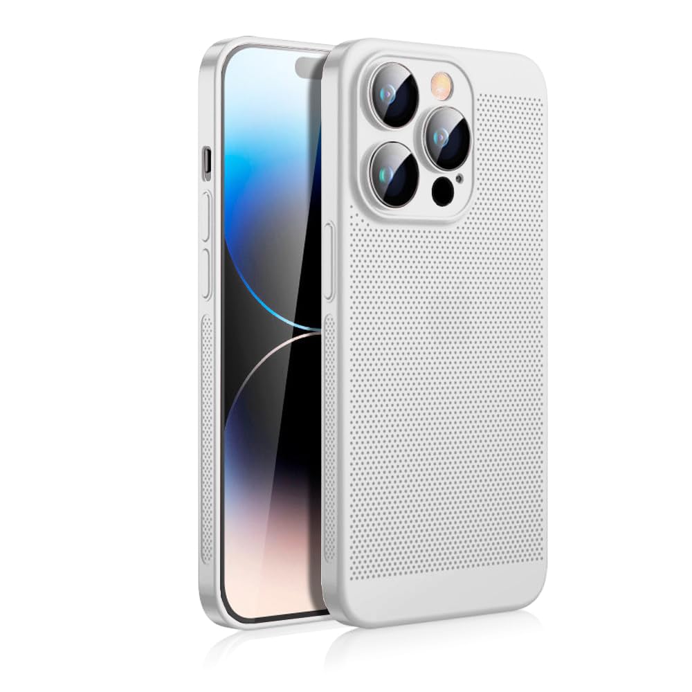 Dl3 Mobilak Case For iPhone 11 Pro Max 6.5-Inch Heat Dissipation Case with Built-in Camera Lens Protector Slim Fit Breathable Cooling Anti-Fingerprint Hard PC Back Shockproof Cover
