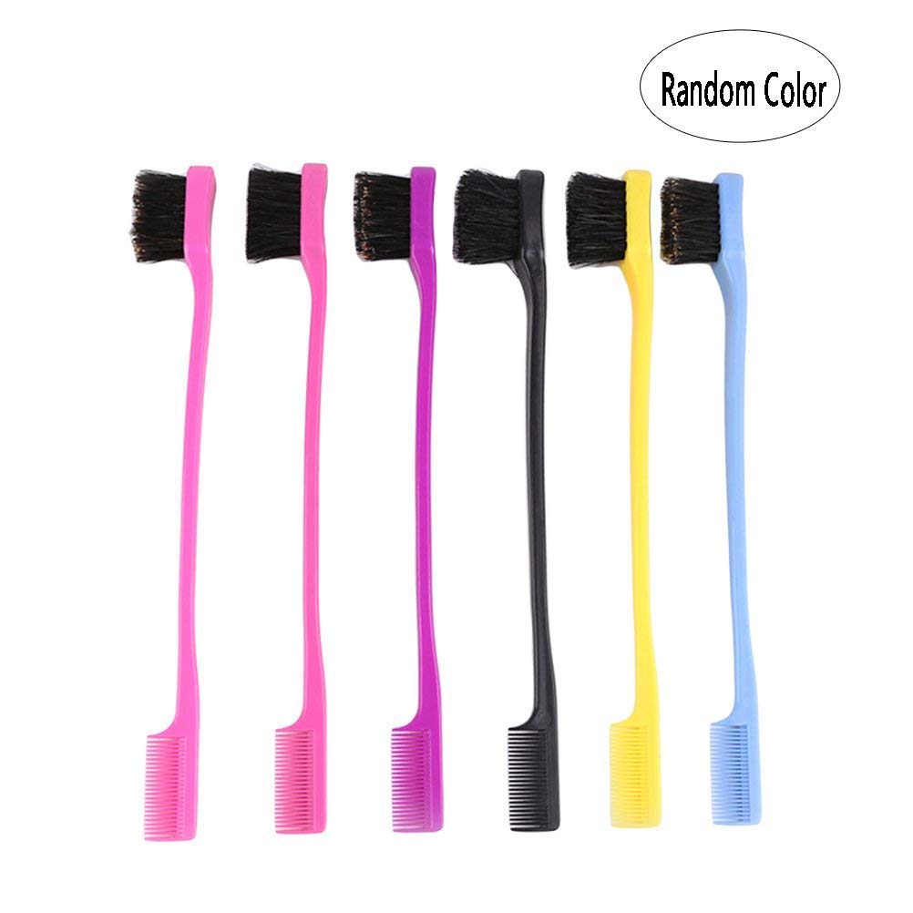 BinaryABCDouble Sided Edge Brushes Hair Brush Comb Eyebrow Brush,4Pcs