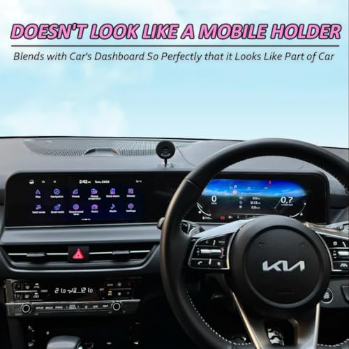 Image of Blackstar Titan Mag : Magnetic Mobile Phone Holder for Car Dashboard with 720 Angle Rotation (Strong & Safe Magnets)-Car Phone Mount Stand-Compatible with All Mobiles (MAGSAFE Incompatible)