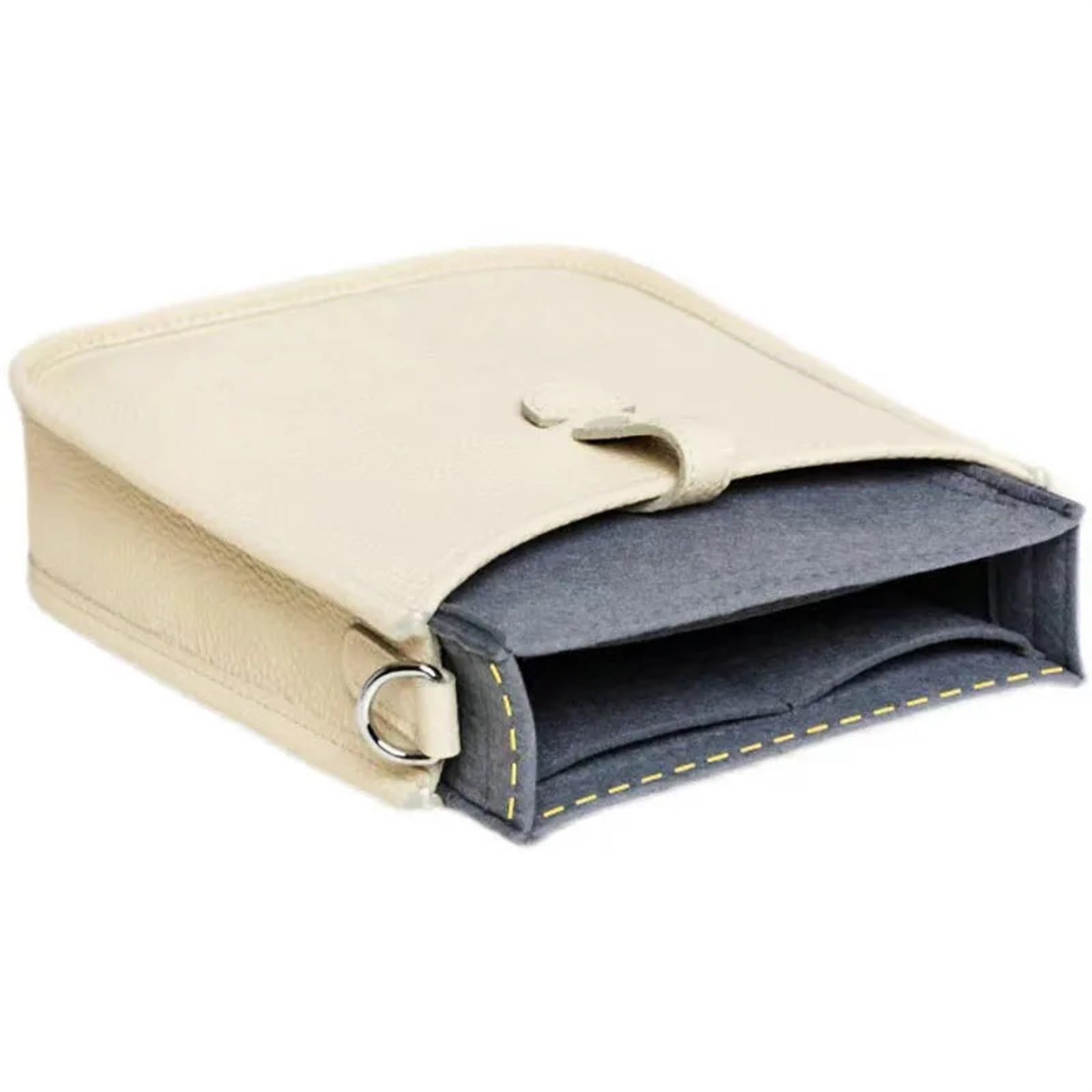 Innentasche Aus Filz 2 Stück Einsatzbeutel aus Filz, Organizer for Make-up, Handtaschen, Organizer for Reisen, innere Geldbörse, tragbare Kosmetiktaschen Zur Aufbewahrung(Black,Medium)