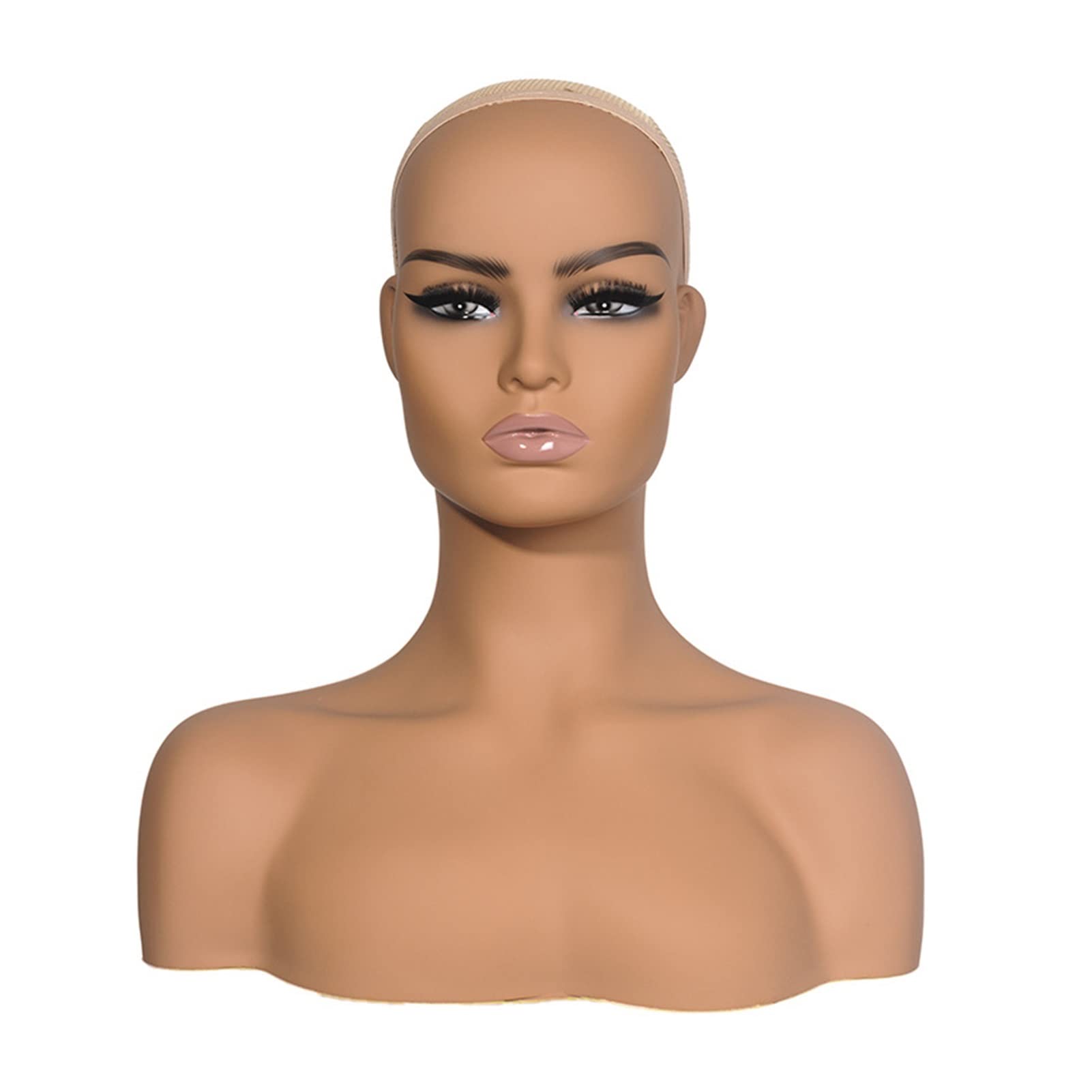 Wig Mannequin Head Scarf Kapelusz Wyświetlacz Rekwizyty Kobiece Halft Head Model
