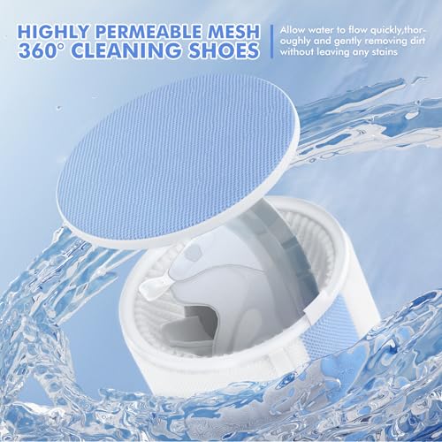 Shoe Washing Machine Bag 2Pcs, Fluffy Fibers Keep 360° Wrap-around Cleaning - Image 2