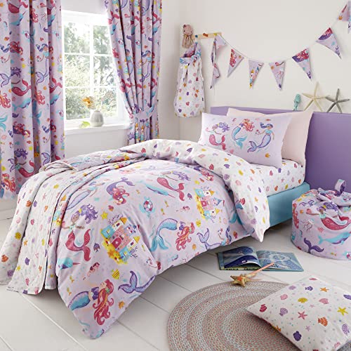 Happy Linen Company Juego de funda de edredón reversible para niñas y niños, diseño de...
