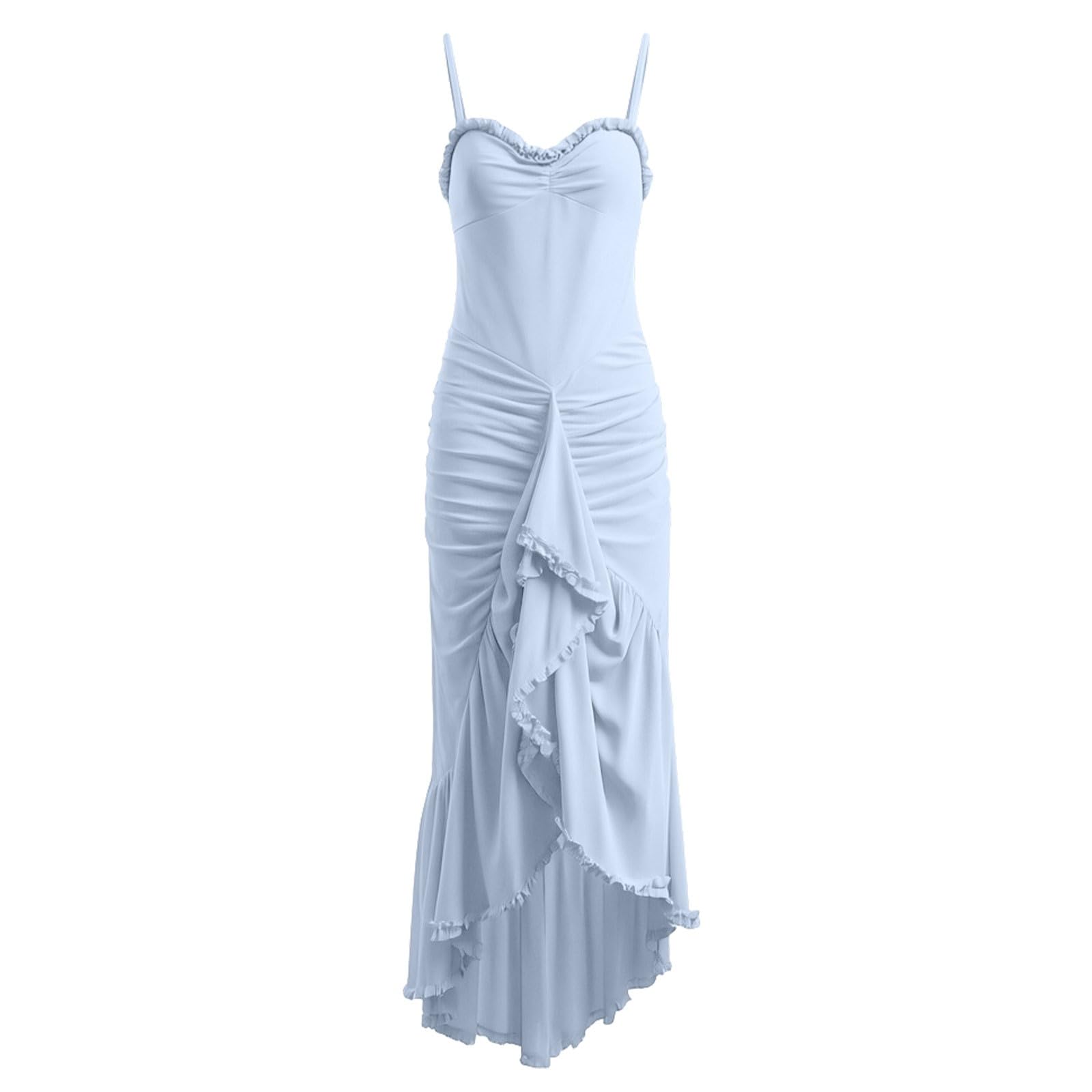 Vestido de Elegante con Estampado Floral y Diseño en A para Eventos Nocturnos y Ocasiones