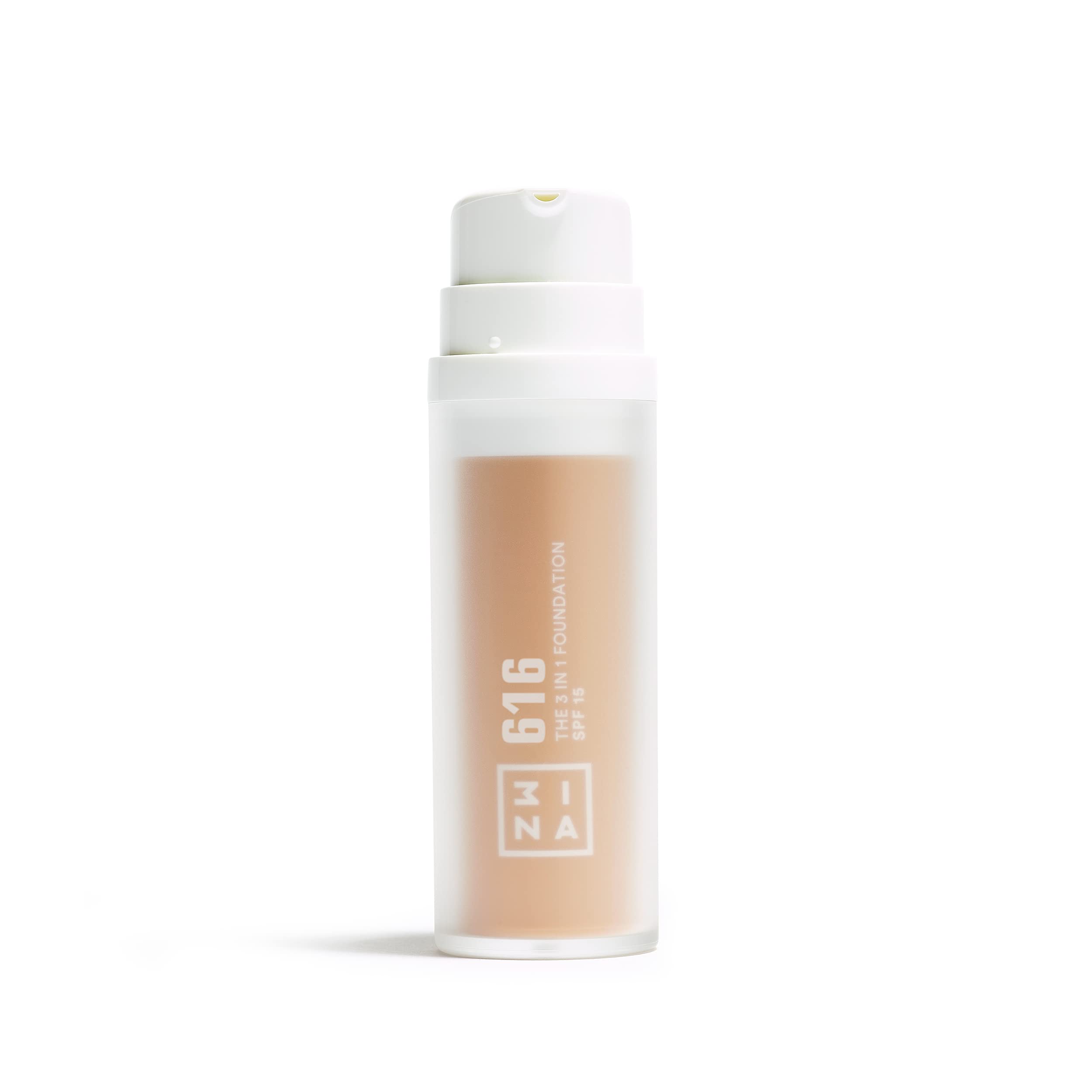 3INA MAKEUP - The 3 in 1 Foundation 616 - Sand Foundation Neutral Undertone - Liquid Foundation with SPF15 & Vitamic C