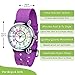 EasyRead Time Teacher Kids Analog Watch - Girls & Boys Teaching Watch - Learn to Tell The Time Childrens Watch - 3 Step Time Teacher Kids Watch - Child Watch Easy to Read Rainbow Dial - Purple Strap