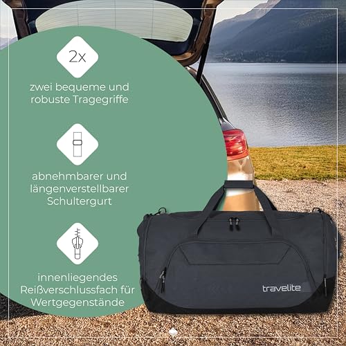 travelite Reisetasche groß XL, Kick Off, leichte Tasche für Urlaub und Sport, Schwimmbad, Klinikaufenthalt, 70 cm, 120 Liter