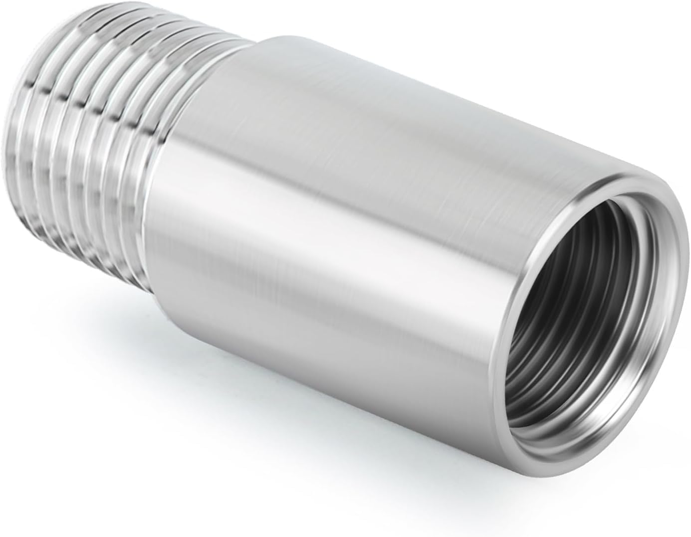 TAILONZ PNEUMATIC 304 Edelstahl 1" Innengewinde x 1" Außengewinde BSP 100mm Nippel Gussrohr Direktverschraubungen zur Rohrverlängerung Pneumatische Anschlüsse （Packung mit 2）