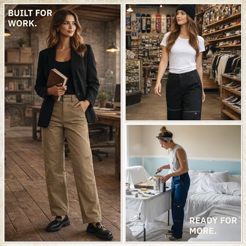 Dickies Womens High Waisted Double Knee Work Pants , Runs Small - image 2