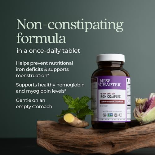 New Chapter Whole-Food Fermented Iron Complex, 60 Count - image 4