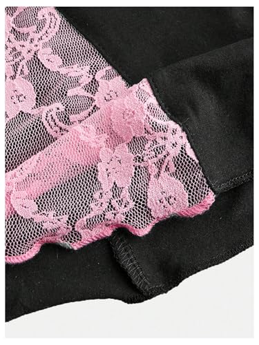 WDIRARA Girl's Bow Mesh Flared Pants High Rise Elastic Waisted Stretchy Bell Bottoms3