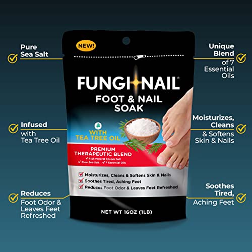 image for Fungi-Nail Foot & Nail Soak with Tea Tree Oil - Moisturize, Reduce Foo