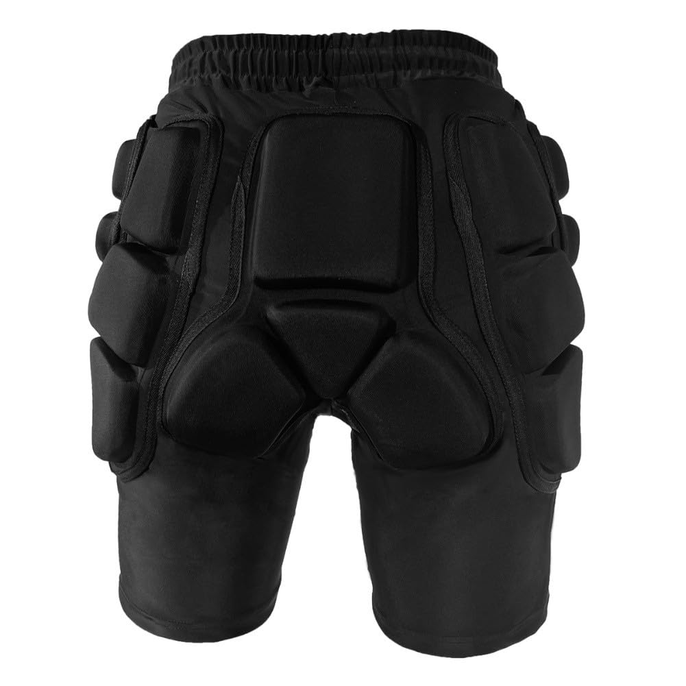 Męskie i damskie spodenki snowboardowe kompresyjne z ochroną bioder i kości ogonowej EVA, oddychająca nylonowa tkanina spandex do jazdy na nartach, łyżwach, odpowiednie dla dorosłych sportów