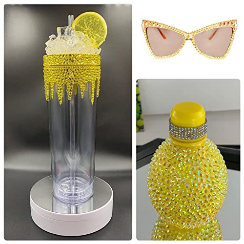 Duflash 25000Pcs Yellow Ab Resin Flatback Rhinestone, 3Mm 4Mm 5Mm Jelly Resin Non Hotfix Rhinestones For Crafts Diy Design, Tumblers, Clothes, Makeup, Nail Art #TOP5