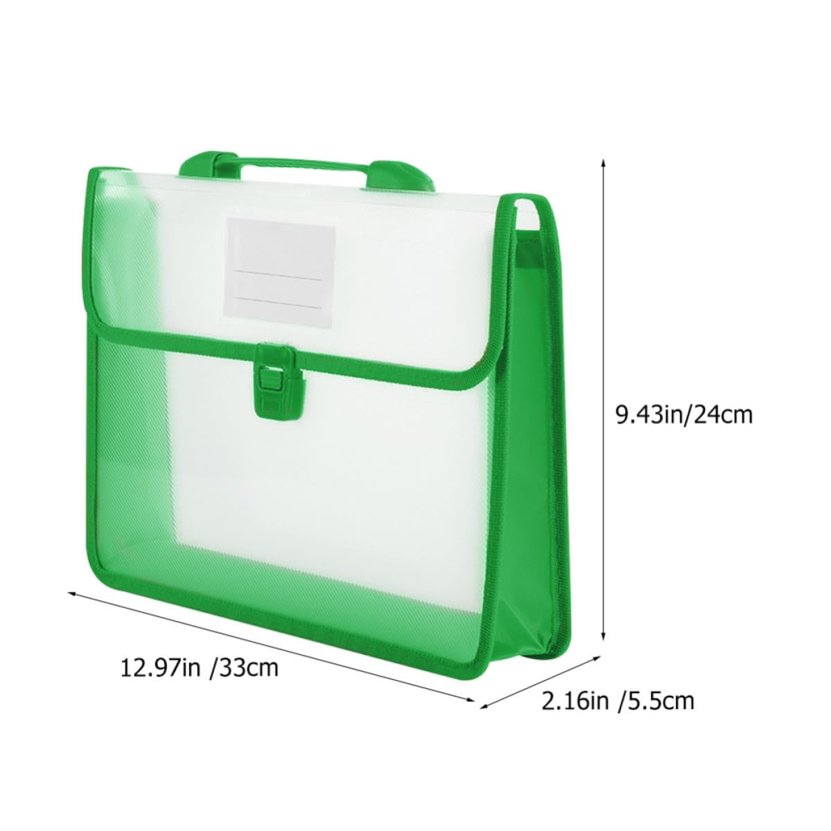 5 Pezzi Borsa Portadocumenti A4 in Pp, Capienza Ampia, Verticale