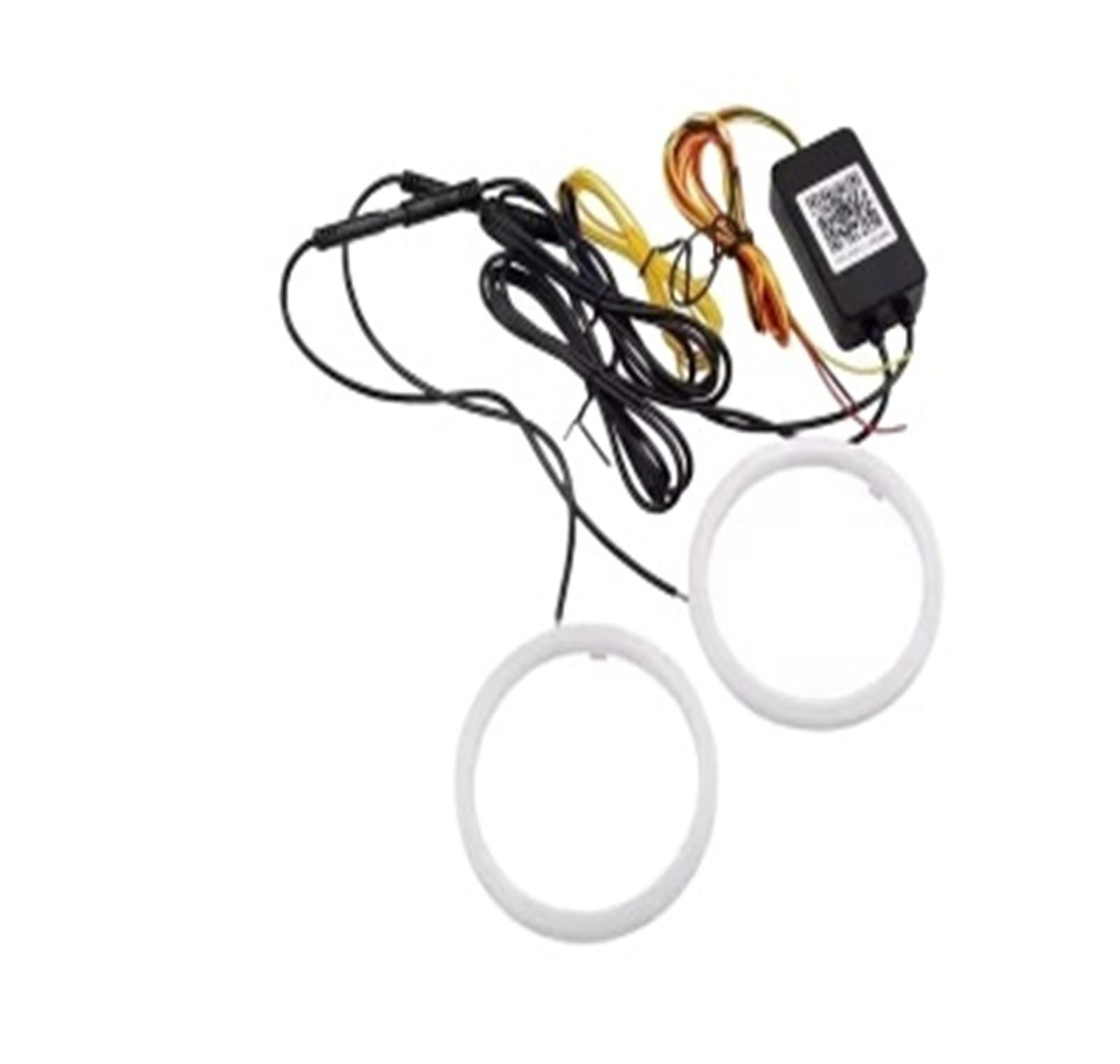 2 szt. 60-90 mm RGB Angel Eye Halo Ring DRL Turn Signal App Bluetooth (100 mm)