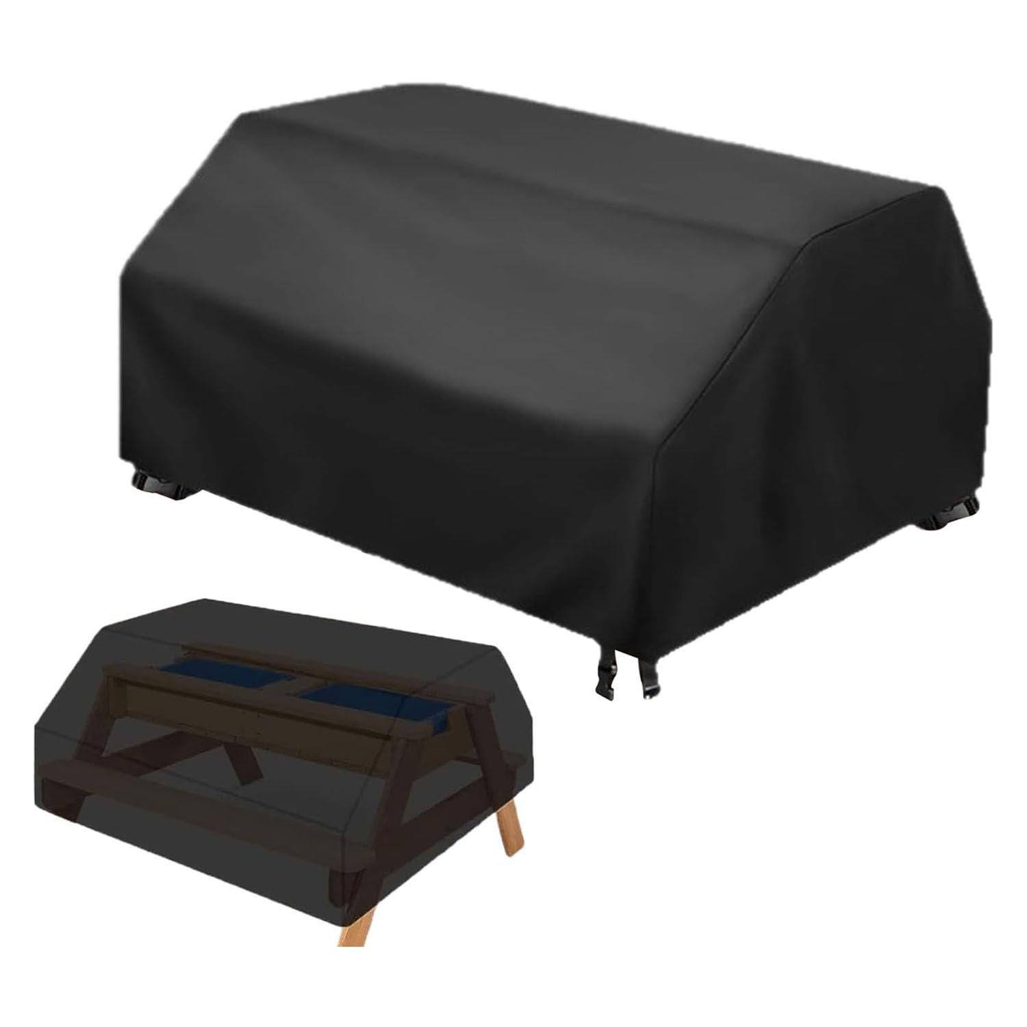 Housse table de sable étanche bâche protection jouets extérieur meuble terrasse tissu Oxford